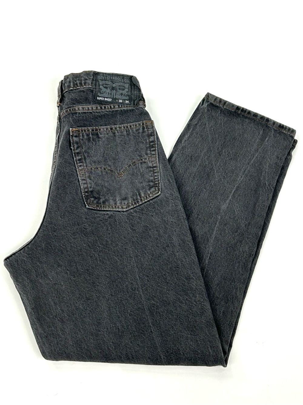 Levi’s Skateboarding Super Baggy Jeans W30 L34 Black Wash Skater